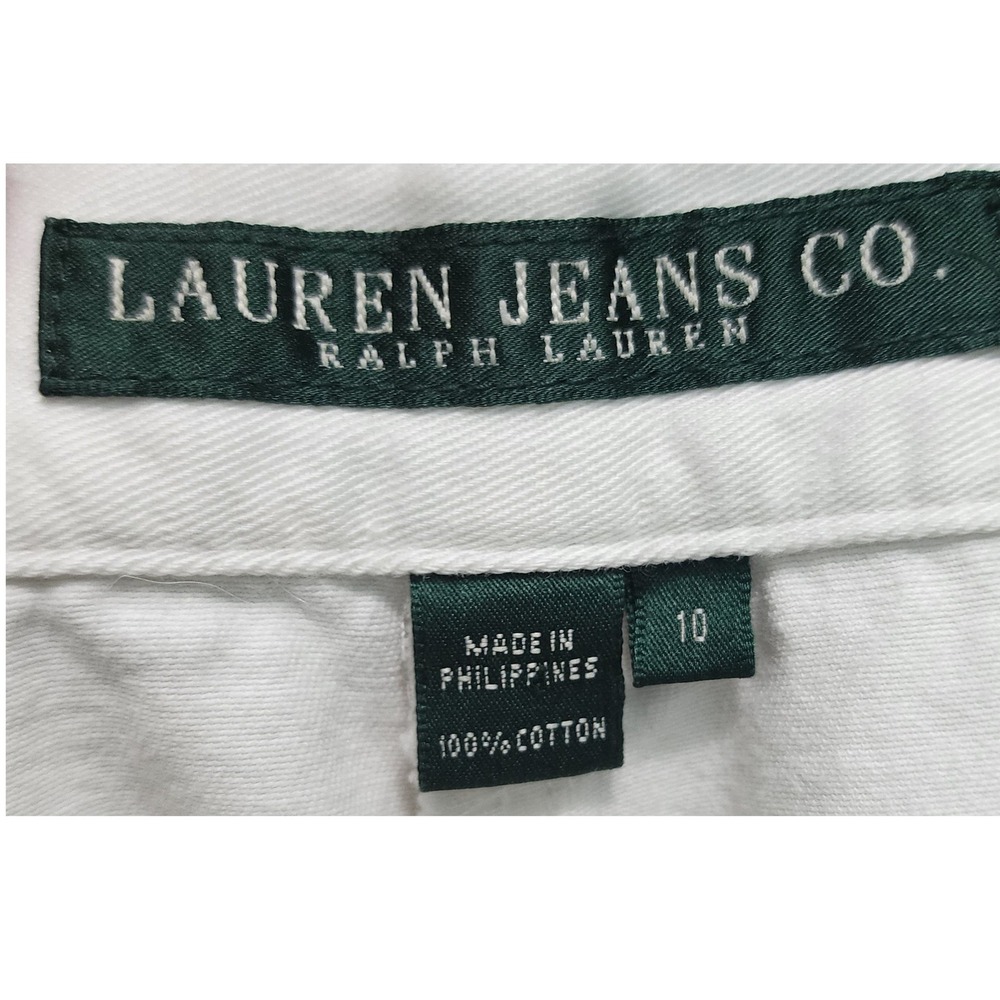 Lauren Ralph Lauren Size 10 Authentic Dry Goods Co. White Cotton Shorts‎ - Picture 5 of 7